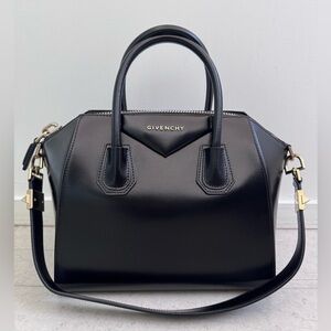 Givenchy Antigona small black bag smooth leather with gold hardware